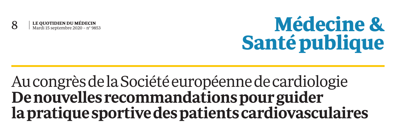 Interview on Medecine & Sante publique (in French)