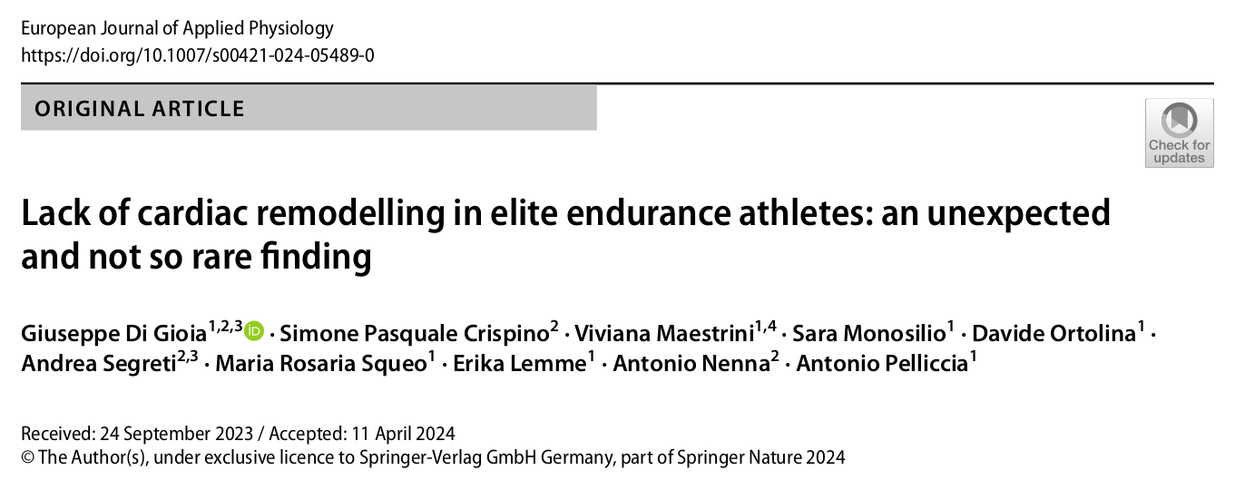 Lack of cardiac remodelling in elite endurance athletes: an unexpected and not so rare finding