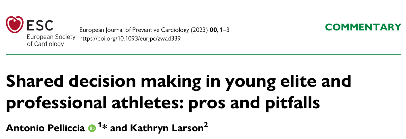Shared decision making in young elite and professional athletes: pros and pitfalls