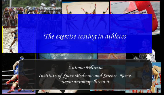 The exercise testing in athletes