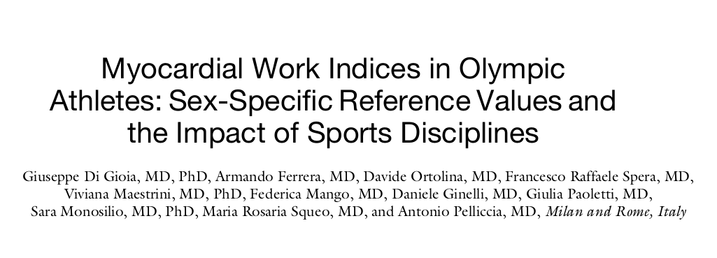 Myocardial Work Indices in Olympic Athletes: Sex-Specific Reference Values and the Impact of Sports Discipline